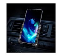 JNNJ Support Téléphone Auto Bling Bling, Support De Téléphone Universel 360° en Cristal pour Voiture, Support De Téléphone Bling Accessoires De Voiture pour La Plupart des Téléphones(Noir)