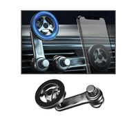 JNNJ Support Téléphone Voiture, Porte Telephone Auto Grille Aeration Compatible, 360 ° Flexible Support Téléphone De Voiture Rétractable Multifonctionnel Rotatif, Compatible avec La Plupart Phones