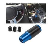 JNNJ Voiture Pommeau Levier Vitesse, 6 Changement Speed Véhicule Gear Shift Aluminium, Knob Lever Shifter Head Transmission, Convient Plupart Véhicules Manuels Automatiques, Pratique(Bleu)