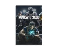 JNNJMN Poster de jeu vidéo Rainbow Six Siege - Impression sur toile - Décoration murale moderne pour chambre à coucher - 30 x 45 cm