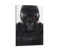 JNNJMN Poster de jeu vidéo Rainbow Six Siege - Impression sur toile - Décoration murale moderne pour chambre à coucher - 60 x 90 cm