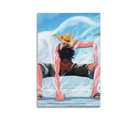 JNNJMN Poster de manga One Piece - Impression sur toile - Décoration murale moderne pour chambre à coucher - 60 x 90 cm