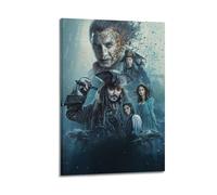 JNNJMN Poster du film Pirates des Caraïbes - Impression sur toile - Décoration murale moderne pour chambre à coucher - 30 x 45 cm