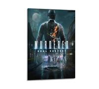 JNNJMN Poster mural décoratif sur toile Murder Soul Suspect - Motif jeu vidéo - Décoration murale moderne pour chambre à coucher - 60 x 90 cm
