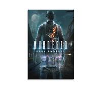 JNNJMN Poster mural décoratif sur toile Murder Soul Suspect - Motif jeu vidéo - Décoration murale moderne pour chambre à coucher - 60 x 90 cm