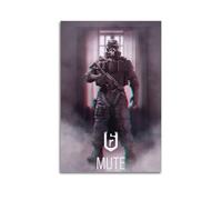 JNNJMN Rainbow Six Siege Poster de jeu vidéo 4 - Impression sur toile - Décoration murale moderne pour chambre à coucher - 40 x 60 cm
