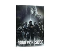 JNNJMN Rainbow Six Ubisoft Siege Poster décoratif sur toile pour chambre à coucher (60 x 90 cm)