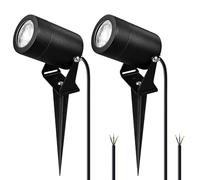 JNR Spot Encastrable Exterieur IP67 étanche 230 V, Spot LED Extérieur avec Ampoule LED GU10 5 W 3000K Blanc chaud, Spot Rond Encastrable Praticable Pour Jardin, Allées, noir