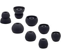 JNSA Lot de 8 coussinets d'oreille en silicone compatibles avec Beat S Flex, 4 tailles et 4 paires d'embouts de rechange pour écouteurs sans fil Beat S Flex, noir (BtsFlex)