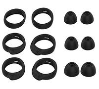 JNSA Lot d'embouts de Rechange et d'embouts Auriculaires compatibles avec Galaxy Buds/Galaxy Buds+ Plus, 3 Tailles, 3 Paires et 3 Paires d'embouts d'oreille, Tient dans l'étui, Noir BWT3PB