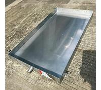 JNTFNE Bac de récupération des condensats de climatisation en Acier Inoxydable, Robuste, pour prévenir Les fuites, Compatible avec Les unités et protéger Les sols (40 x 90 cm (16 x 36 po)).