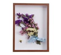 JNTFNE Cadre de Boîte D'ombre 3D, Cadres Photo Boîte D'affichage 30 X 40 cm, Boîte D'affichage Cadre Photo Profond Bois, Grand Cadre Boîte D'ombre, Boîte D'affichage 3D pour L'artisanat Fleurs Walnut