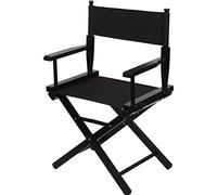 JNTFNE Chaise de réalisateur extra large en hêtre de qualité supérieure avec cadre en chêne naturel 45,7 cm - Chaise de réalisateur pliable facile à transporter et à transporter