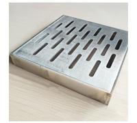 JNTFNE Couvercle de grille de drainage extérieur en acier inoxydable robuste pour puits d'eau de pluie et couverture de tranchée