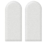 JNTFNE Lot de 2 panneaux muraux rembourrés, tête de lit à décoller et coller, autocollants muraux anti-collision 3D, tête de lit pour enfants, rembourrage mural pour chambre à coucher, salle de jeux