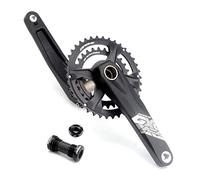 JNTFNE Pédalier Creux intégré de 170 mm, Double Plateau 36-26/38-28 Dents, pédalier de VTT en Alliage d'aluminium avec boîtier de pédalier pour 9 à 11 Vitesses (Couleur : Noir, Taille : 36-26 Dents)