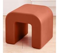 JNTFNE Repose-pieds multi-usages, petit tabouret de cuisine, banc à chaussures, siège de relaxation, pouf ottoman pour salon, dortoir, coiffeuse (rouge)