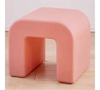 JNTFNE Repose-pieds multi-usages, petit tabouret de cuisine, banc à chaussures, siège de relaxation, pouf ottoman pour salon, dortoir, coiffeuse (rose)