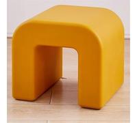 JNTFNE Repose-pieds multi-usages, petit tabouret de cuisine, banc à chaussures, siège de relaxation, pouf ottoman pour salon, dortoir, coiffeuse (jaune)