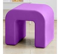 JNTFNE Repose-pieds multi-usages, petit tabouret de cuisine, banc à chaussures, siège de relaxation, pouf ottoman pour salon, dortoir, coiffeuse (violet)