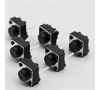 JNURGWLYH Pièces de Rechange Interrupteur à Bascule 6X6X5mm 2 Broches Tactile Mini Bouton Poussoir Interrupteur Micro Interrupteur momentané 100 pcs/lot