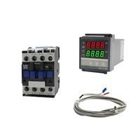 JNURGWLYH Régulateur de température PID numérique AC 110 V/220 V REX-C100 + Relais SSR 40 A Max. 40 DA + sonde thermocouple K M6 1 m avec dissipateur Thermique
