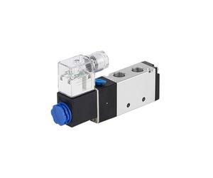 JNURGWLYH Vanne d'électrovanne 4v inversion vanne de commande pneumatique vanne électronique à deux positions et cinq voies AC220v(4V110-06)
