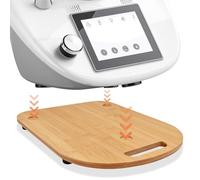 JNUYISW Planche Coulissante pour Thermomix TM6 TM5, Stable et Facile à Déplacer Planche Coulissante en Bois Poignées Pratiques Accessoire pour Robot de Cuisine Thermomix Vorwerk TM5 TM6