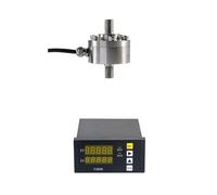 JNVFTCUX Cellule de Charge à Soufflet avec afficheur Compression Traction | Capteur de pression métallique modèle A4M5+B2A6 pour mesure de force compression et traction(500KG and Indicator)
