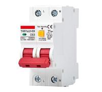 JNVFTCUX Mini disjoncteur AC220V 110V avec Fuite RCD 2P 16A 20A 32A 63Amp, Interrupteur d'alimentation, Court-Circuit, 1 pièce(40A)