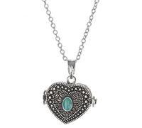 JNX Médaillon en forme de cœur en filigrane bleu avec inscription « Teachers Prayer Lord Let Me Be A Teacher of Knowledge Guide Our Youth »