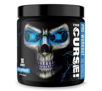 JNX Sports The Curse! Pre-Workout Powder - Blue Raspberry, 250g | Energy, Focus & Endurance Booster | Beta-Alanine, Creatine, L-Citrulline, Caffeine