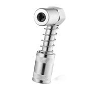 JNXIJ Adaptateur de coupleur de graisse à 90 degrés, outil de lubrification en métal robuste avec manchon pour les espaces restreints, adaptateur de raccord de pistolet à graisse à angle droit pour