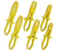 JNXIJ Lot de 6 pinces de serrage en plastique de 3 tailles avec boucle de verrouillage sécurisée, pinces résistantes à la chaleur pour tuyaux de refroidissement de radiateur à gaz, accessoires de