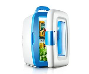 JNYB Mini réfrigérateur, 10L 2 In1 Mini-Regrigerator Portable avec système de Refroidisseur et de Refroidissement Plus Chaud Huit (330 ML) Couleurs Campervan Réfrigérateur pour Voitures