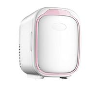 JNYB Mini réfrigérateur pour Voiture familiale, 6 litres / 6 boîte de Petit réfrigérateur Silencieux Silencieux, Fonction de Refroidissement et de Chauffage, adapté au Bureau/dortoir/Pique-Nique,Rose