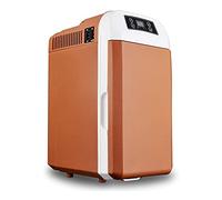 JNYB Réfrigérateur de Voiture, 12V Mini réfrigérateur Portable Compact Personnel et Plus Chaud 8L 12 canettes pour Voitures, Voyages de la Route, Maisons, Bureaux,Marron