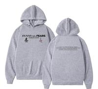 JNYEHSUI Sweats À Capuche pour Les Hommes Sweatshirt Hip Hop Style Sweatshirt Chanteur Dami-ano David 2D Impression Mode Hauts Haut De Sport Unisexe Décontractés Hoodies-Grey||x_s