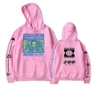 JNYEHSUI Sweats À Capuche pour Les Hommes Sweatshirt Hip Hop Style Sweatshirt Décontractés Hoodies pour Hommes Femmes Cosplay Rapper Denzel Curry 2D Impression Mode Hauts-Pink||x_l