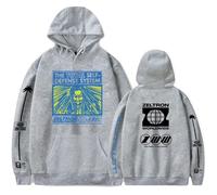 JNYEHSUI Sweats À Capuche pour Les Hommes Sweatshirt Hip Hop Style Sweatshirt Décontractés Hoodies pour Hommes Femmes Cosplay Rapper Denzel Curry 2D Impression Mode Hauts-Grey||x_l