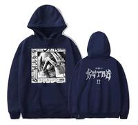 JNYEHSUI Sweats À Capuche pour Les Hommes Sweatshirt Hip Hop Style Sweatshirt Décontractés Hoodies Rapper Denzel Curry 2D Impression Mode Hauts pour Hommes Femmes Cosplay-Navy Blue||3X_l