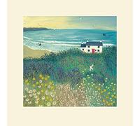Jo Grundy (Cottage by Ocean Meadow 40 x 40 cm Montée d'impression