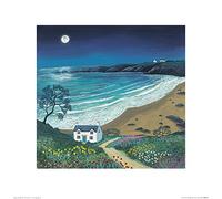 Jo Grundy (The Path to Moonlight Bay 40 x 40 cm Toile Imprimée