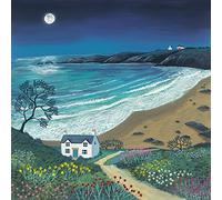 Jo Grundy (The Path to Moonlight Bay 40 x 40 cm Toile Imprimée