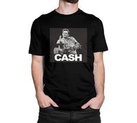Jo-hn-NY C-as-h at Folsom Prison Fashion Men's T-Shirt Round Neck Short Sleeve Tshirts Manches Courtes(3X-Large)