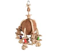 Flamingo Jouet pour oiseaux Sully perroquet Noix de coco BBQ 42 cm