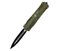 Joa Antidérapant Couteau de Poche Pliant EDC - Outil de Survie Outdoor en Acier Avec Ressort ABS Vert - Petit Couteau de Chasse Tranchant Pour L'Extérieur
