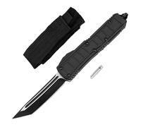 Joa Couteau de Poche de Sport - Petit Pliant en Métal - Pratique Outil à Main Noir - Tranchant Mini de Chasse et Randonnée