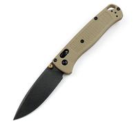 Joa Couteau de poche léger pliant S30 V en acier - Couteau d'extérieur - Couteau de survie EDC - Multi couteau de chasse portable - Petit couteau à une main - Couteau universel - Jaune