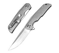 Joa Tanto Couteau pliant robuste en acier inoxydable 8Cr13 & métal, couteau tranchant, couteau EDC extérieur, couteau de survie universel, couteau de chasse, couteau à main